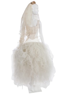 Lot 213 - A Vivienne Westwood wedding ensemble, 'Always On Camera' collection, Autumn-Winter 1992-93