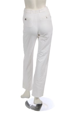 Lot 232 - A Chanel by Karl Lagerfeld cream wool suit, Cruise 1995