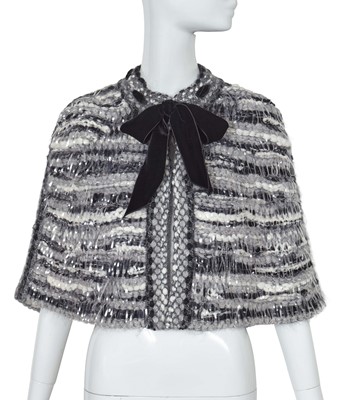 Lot 5 - A Chanel by Karl Lagerfeld knitted grey wool capelet, 'Paris-Rome' collection, Métiers d'Art, Pre-Fall 2016
