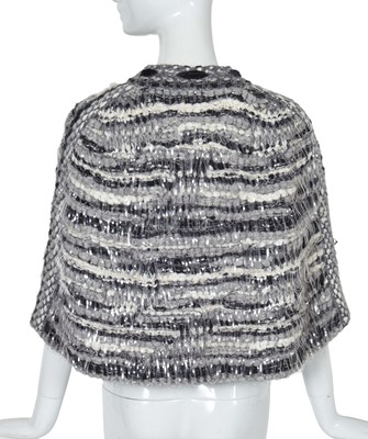 Lot 5 - A Chanel by Karl Lagerfeld knitted grey wool capelet, 'Paris-Rome' collection, Métiers d'Art, Pre-Fall 2016