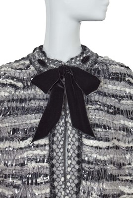 Lot 5 - A Chanel by Karl Lagerfeld knitted grey wool capelet, 'Paris-Rome' collection, Métiers d'Art, Pre-Fall 2016
