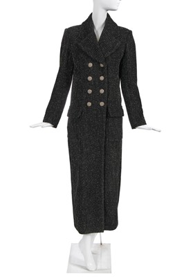Lot 7 - A Chanel by Karl Lagerfeld black wool coat, Autumn-Winter 2018-19
