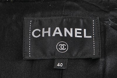 Lot 7 - A Chanel by Karl Lagerfeld black wool coat, Autumn-Winter 2018-19