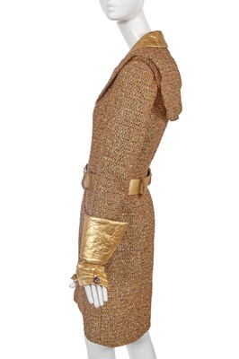 Lot 1 - A fine Chanel by Karl Lagerfeld gold fantasy tweed coat, 'Egyptomania' collection, Métiers d'Art, Pre-Fall 2019
