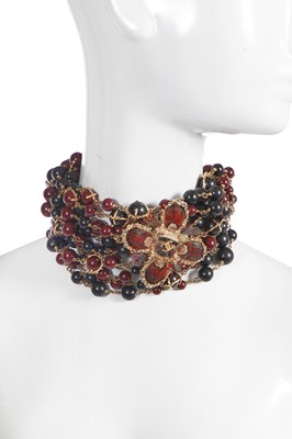 Lot 21 - A Chanel beaded choker necklace, 'Paris-Edinburgh' collection, Métiers d'Art, Pre-Fall 2013