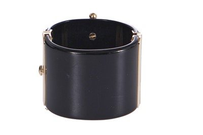 Lot 20 - A Chanel black perspex cuff, 'Paris-Dallas' collection, Métiers d'Art, Pre-Fall 2014