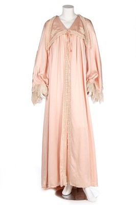 Lot 49 - A Bill Gibb pale pink satin negligee-style...