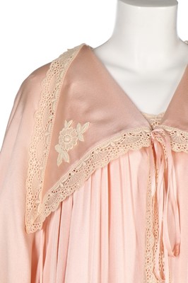 Lot 49 - A Bill Gibb pale pink satin negligee-style...
