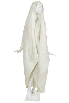 Lot 148 - An important Issey Miyake pleated polyester dress, Spring-Summer 1990