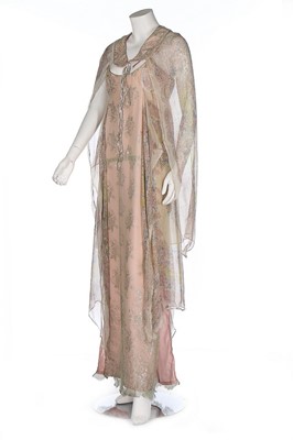 Lot 51 - A Bill Gibb floral printed chiffon ensemble,...