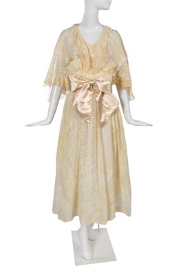 Lot 307 - A Zandra Rhodes printed chiffon gown, 'Uluru'/Ayers Rock collection, Autumn-Winter 1974-75