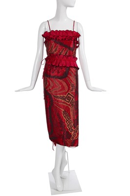 Lot 337 - A Zandra Rhodes printed dress, 'African' collection, Spring-Summer 1981