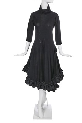 Lot 140 - A Yohji Yamamoto black cotton jersey dress, Spring-Summer 1999