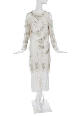 Lot 347 - A Zandra Rhodes 'Shell and Wiggle' dress, tried on by Shirley Bassey, 1984