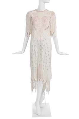Lot 358 - A Zandra Rhodes beaded chiffon dress, 'India Revisited' collection, Autumn-Winter 1985-86