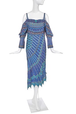 Lot 361 - A Zandra Rhodes beaded dress, 'Secrets of the Nile' collection, Spring-Summer 1987