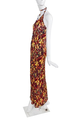 Lot 164 - A Jean Paul Gaultier marble-print rayon dress, 'La Parisienne Punk' collection, Spring-Summer 1997
