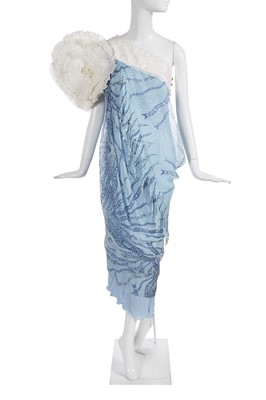 Lot 364 - A Zandra Rhodes printed chiffon dress, 1989