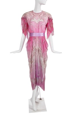 Lot 365 - A Zandra Rhodes printed dress, 'Zandra Goes to Hollywood' collection, Spring-Summer 1990