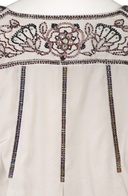 Lot 60 - A Bill Gibb grey silk evening ensemble, circa...
