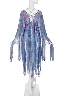 Lot 371 - A Zandra Rhodes printed chiffon kaftan, 'Birds of Paradise' collection, Spring-Summer 2003