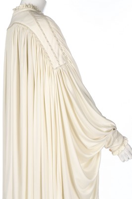 Lot 61 - A Bill Gibb off-white Quiana jersey evening...