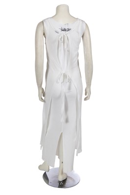 Lot 476 - A Jean Paul Gaultier white cotton jersey dress, circa 1994