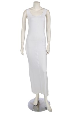 Lot 334 - A Jean Paul Gaultier white cotton jersey dress, circa 1994