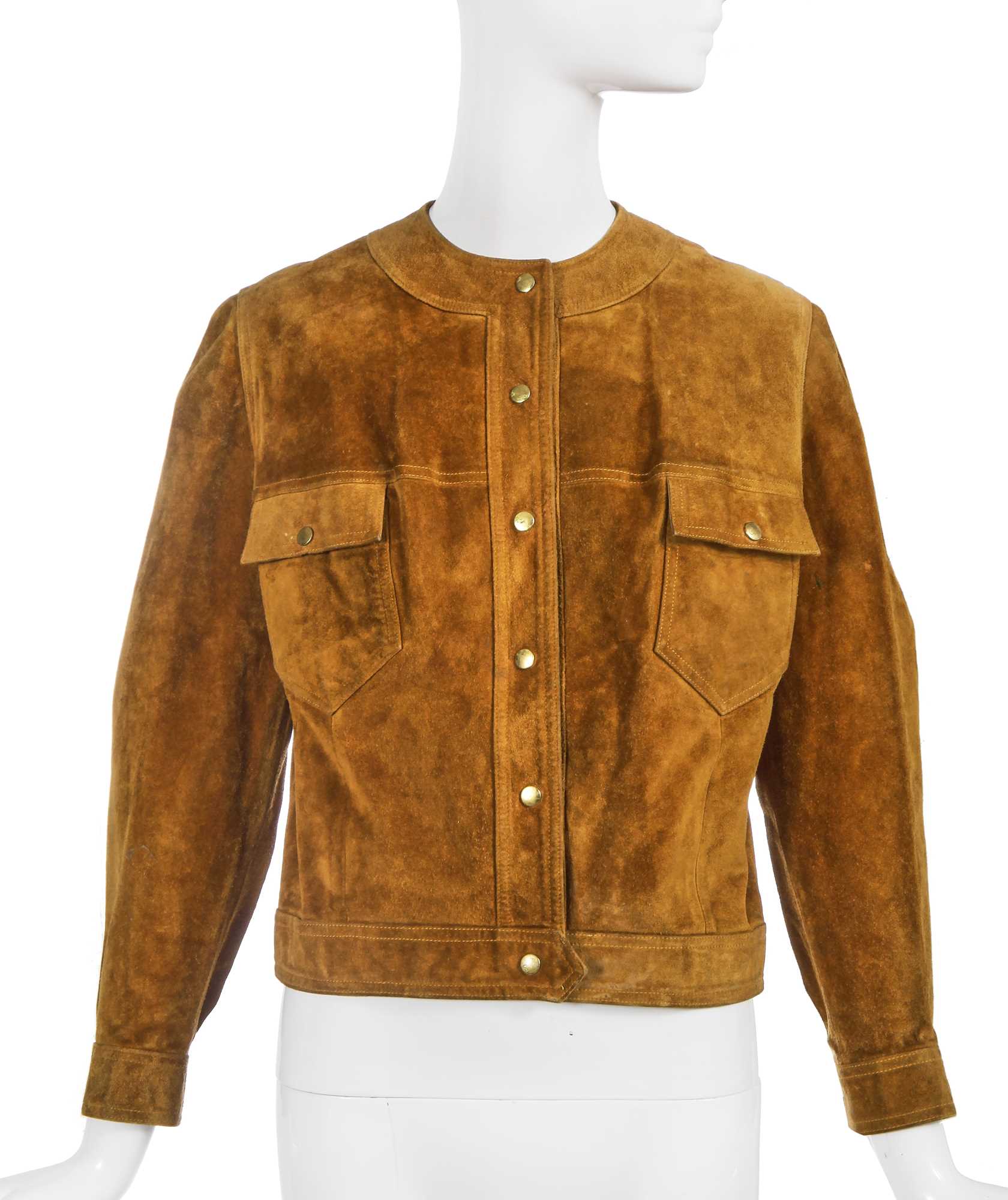 Lot 397 - Sharon Tate's brown suede jacket, late 1960s