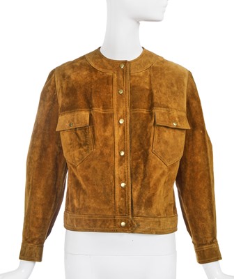 Lot 457 - Sharon Tate's brown suede jacket, late 1960s
