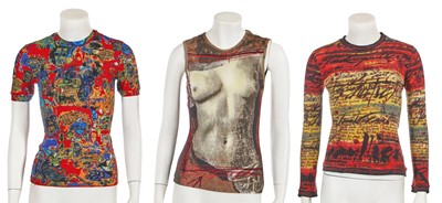 Lot 456 - Nine Jean Paul Gaultier tops, 1990s-2000s