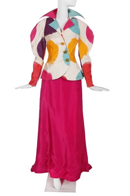 Lot 205 - A Vivienne Westwood printed silk jacket, 'Les Femmes' collection, Spring-Summer 1996