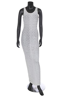 Lot 218 - A Vivienne Westwood white polycotton dress, 'Cut, Slash & Pull' collection, Spring-Summer 1991