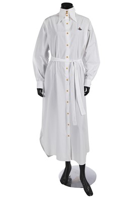 Lot 358 - A Vivienne Westwood white poplin shirt dress, 1990s