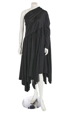 Lot 483 - A Romeo Gigli black cotton jersey dress, late 1980s