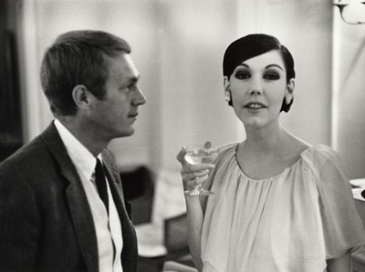Lot 7 - Peggy Moffitt's Rudi Gernreich ivory chiffon cocktail dress, Resort 1962