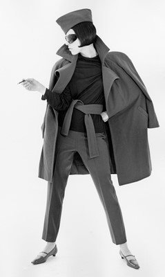 Lot 8 - Peggy Moffitt's Rudi Gernreich 'Actors Studio' tobacco vicuna suit, Fall 1963