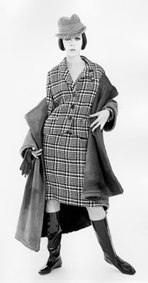 Lot 12 - Peggy Moffit's Rudi Gernreich Coty Award winning checked wool suit, Fall 1963