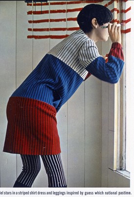 Lot 37 - Peggy Moffitt's Rudi Gernreich color-block jersey dress, Fall 1965