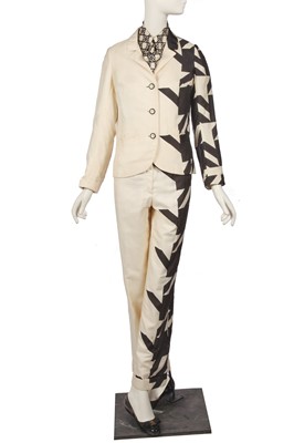 Lot 43 - Peggy Moffitt's Rudi Gernreich black and white 'Ascot' ensemble, circa 1966