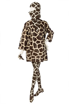 Lot 46 - Peggy Moffitt's Rudi Gernreich 'Giraffe' ensemble, Fall 1966, worn in the 'BASIC BLACK' film, 1967