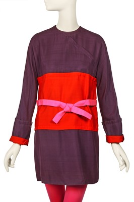 Lot 85 - Peggy Moffit's Rudi Gernreich 'Kabuki' style mini dress, probbably Resort 1968