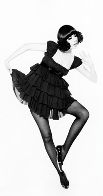 Lot 102 - Peggy Moffitt's Rudi Gernreich black chiffon 'Baby' dress, Fall 1968