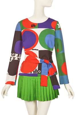 Lot 125 - Peggy Moffit's Rudi Gernreich Carmi print ensemble, 1970