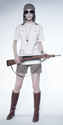 Lot 142 - Peggy Moffitt's Rudi Gernreich 'Back to School' ensemble, Resort 1971