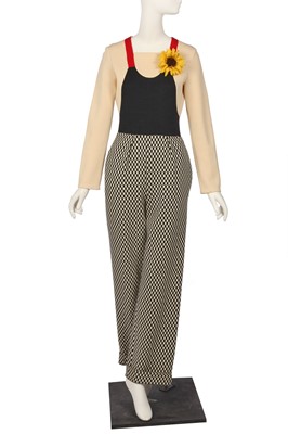 Lot 147 - Peggy Moffitt's Rudi Gernreich trompe l'oeil jumpsuit, 1971