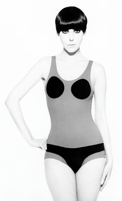 Lot 154 - Peggy Moffitt's Rudi Gernreich trompe l'oeil swimsuit, Spring 1972