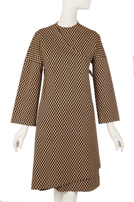 Lot 175 - Peggy Moffitt's Rudi Gernreich checker-print jersey dress, 1981