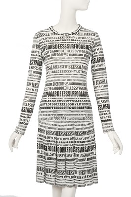Lot 176 - Peggy Moffitt's Comme des Garcons 'Typeface' dress, 2003