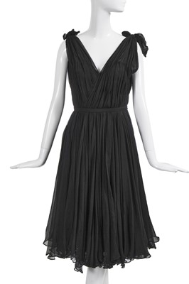 Lot 96 - An Alexander McQueen black silk chiffon cocktail dress, 'The Man Who Knew Too Much' collection, Autumn-Winter 2005-06